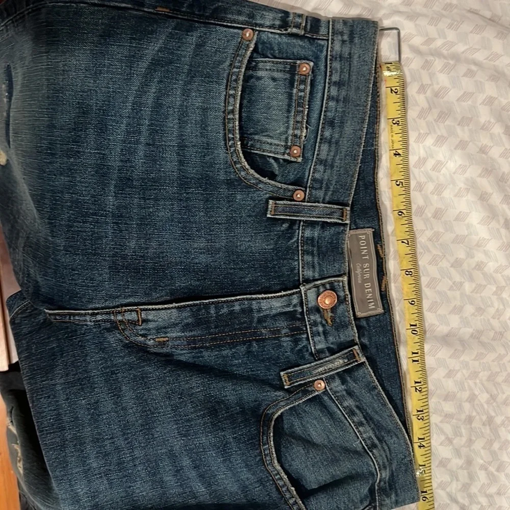 Point Sur Denim - J. Crew- cropped step hem high rise crop jeans